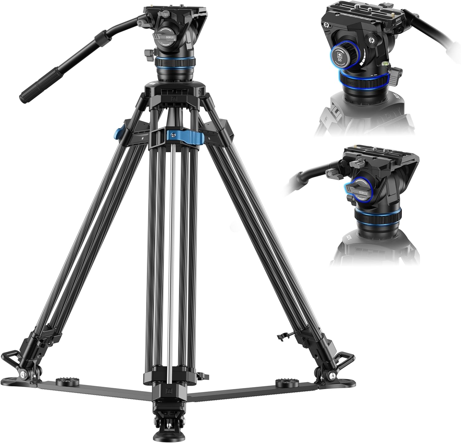 Tripié Sirui SQ75+S5 SISQ75S5 Rapid-System Tripod Fibra de Carbono 18Kg
