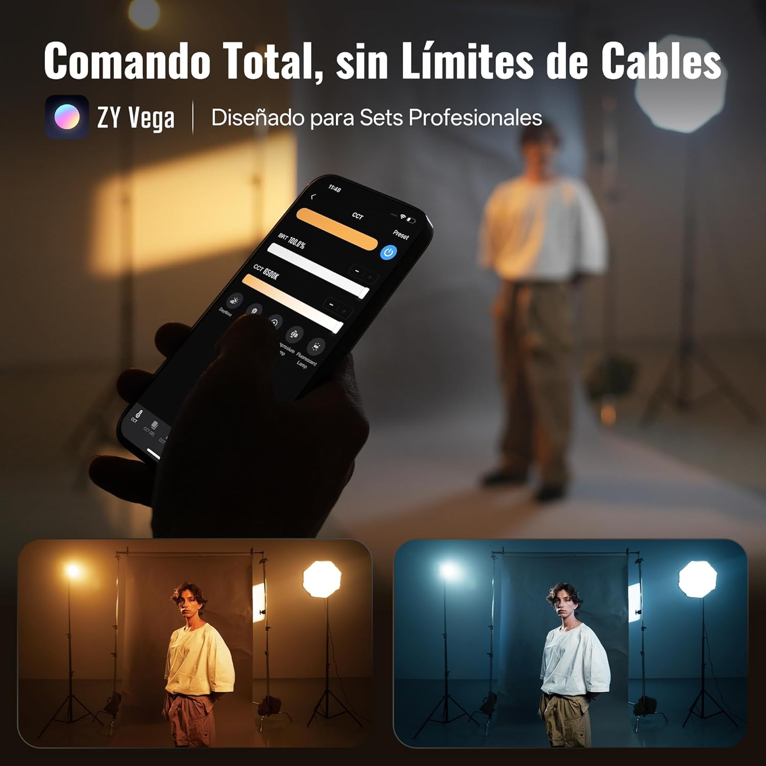 Lámpara Zhiyun Molus X200 COB Light Bi-Color