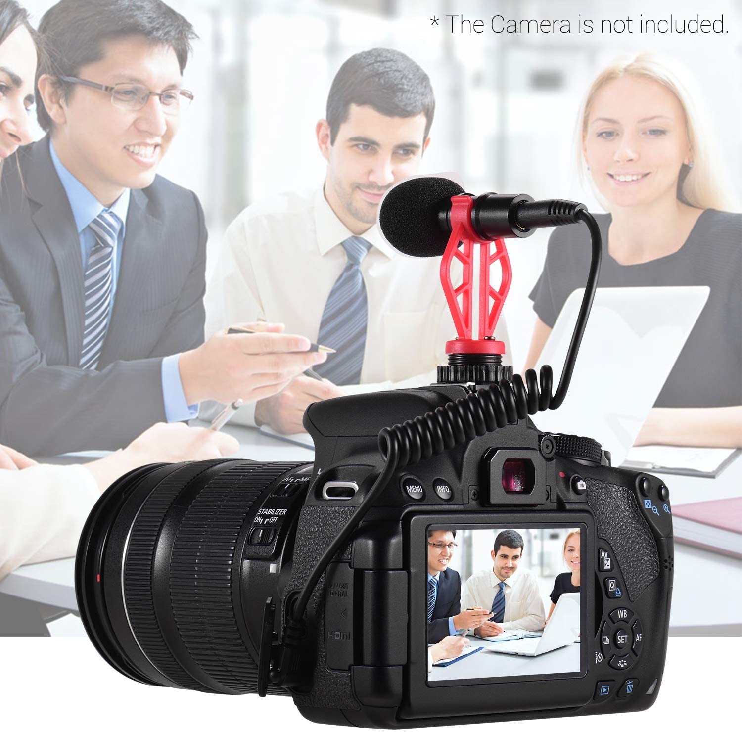 Micrófono Shotgun Acemic CAM20 para cámara y smartphone