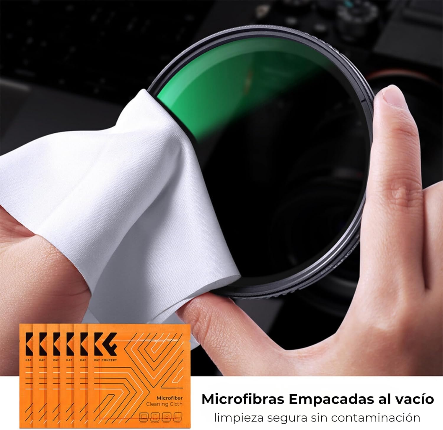 Kit de Limpieza 4 en 1 K&F Concept para Lentes y Filtros