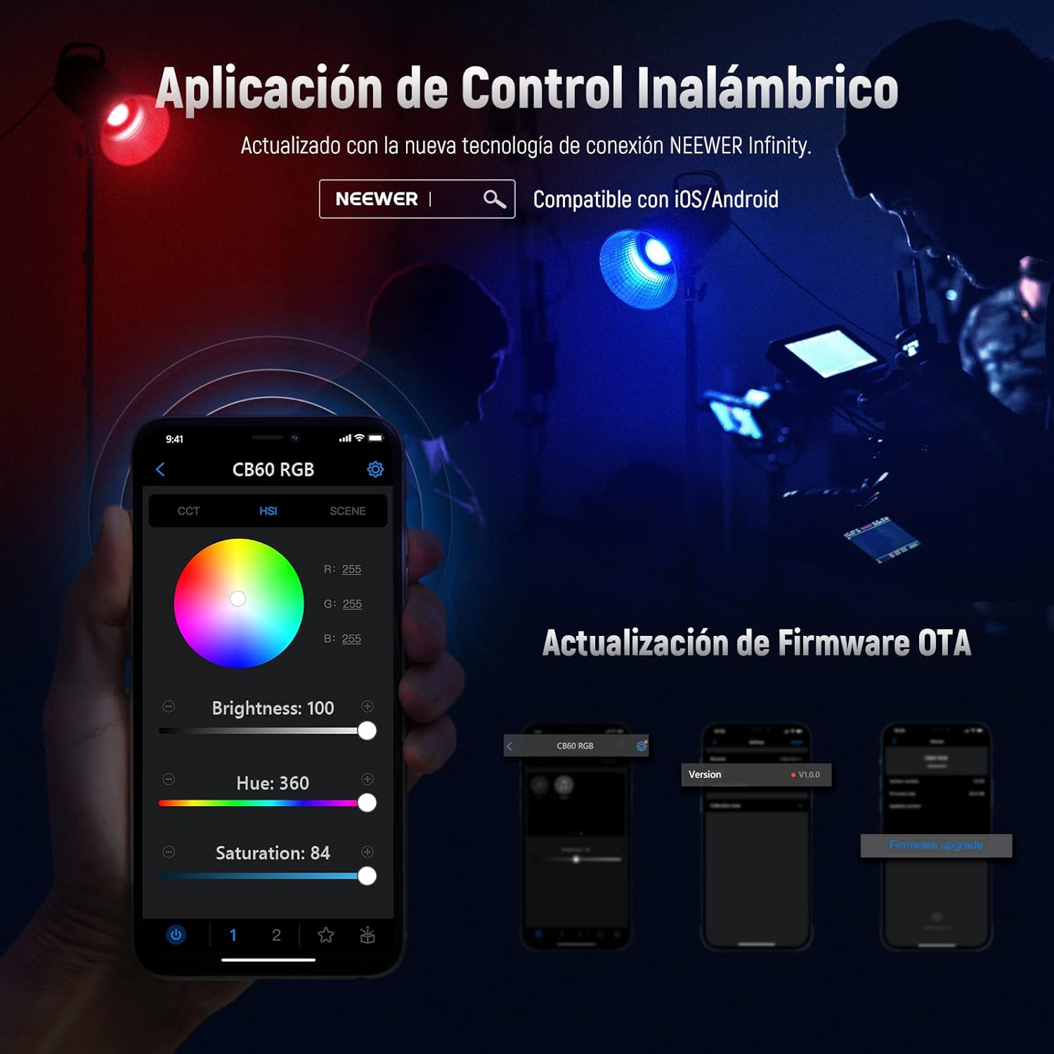 Lámpara Neewer CB60 RGB 70 watts