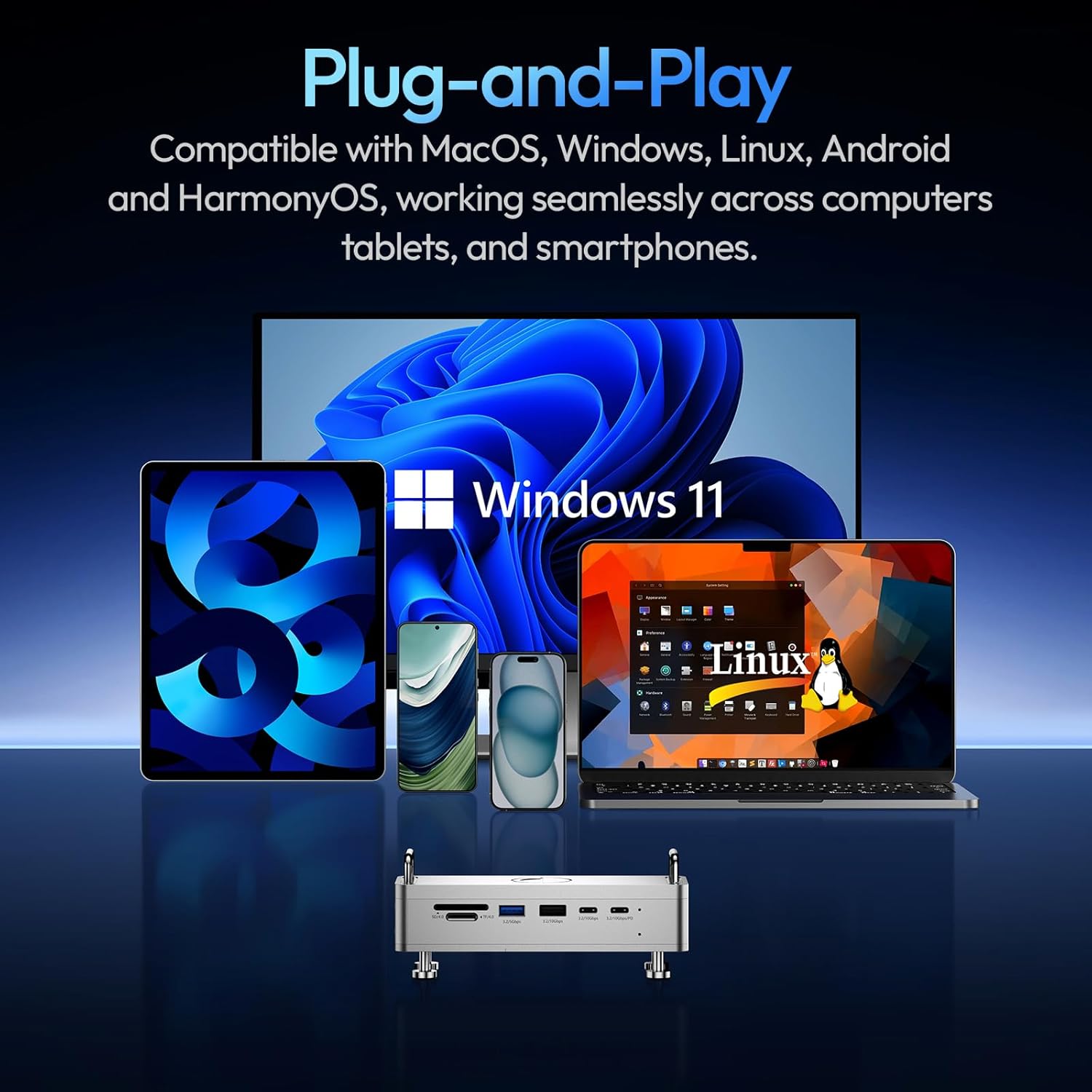 Estación de Acoplamiento Ulanzi QT03 (A050) con alojamiento SSD