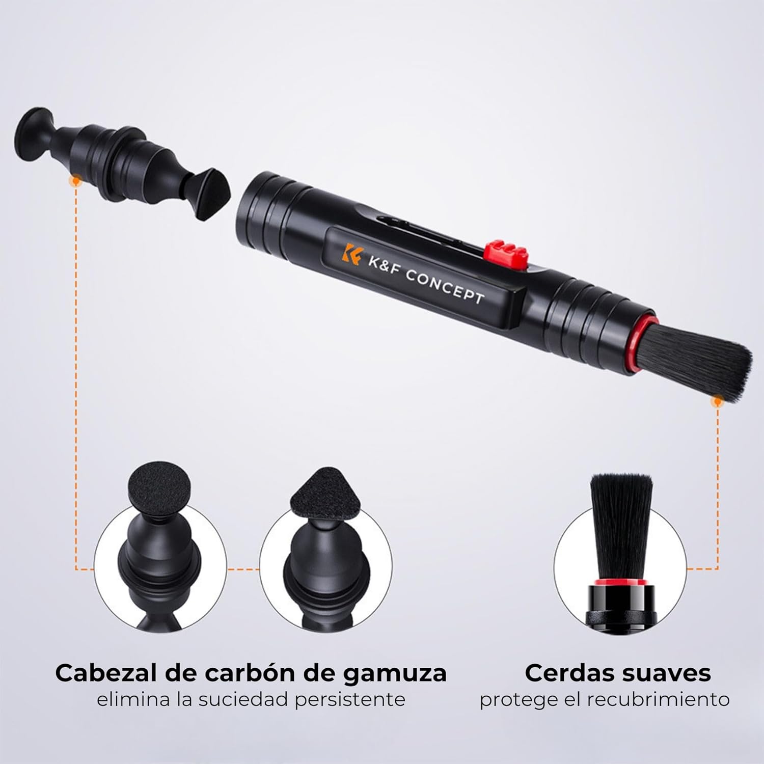 Kit de Limpieza 4 en 1 K&F Concept para Lentes y Filtros