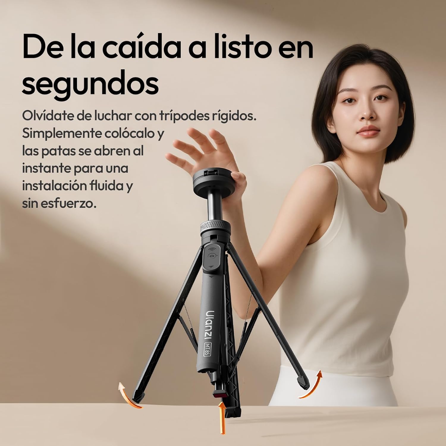 Minitripié y Selfie Stick Ulanzi MT-85 Torch Magnetic Edition (Black)