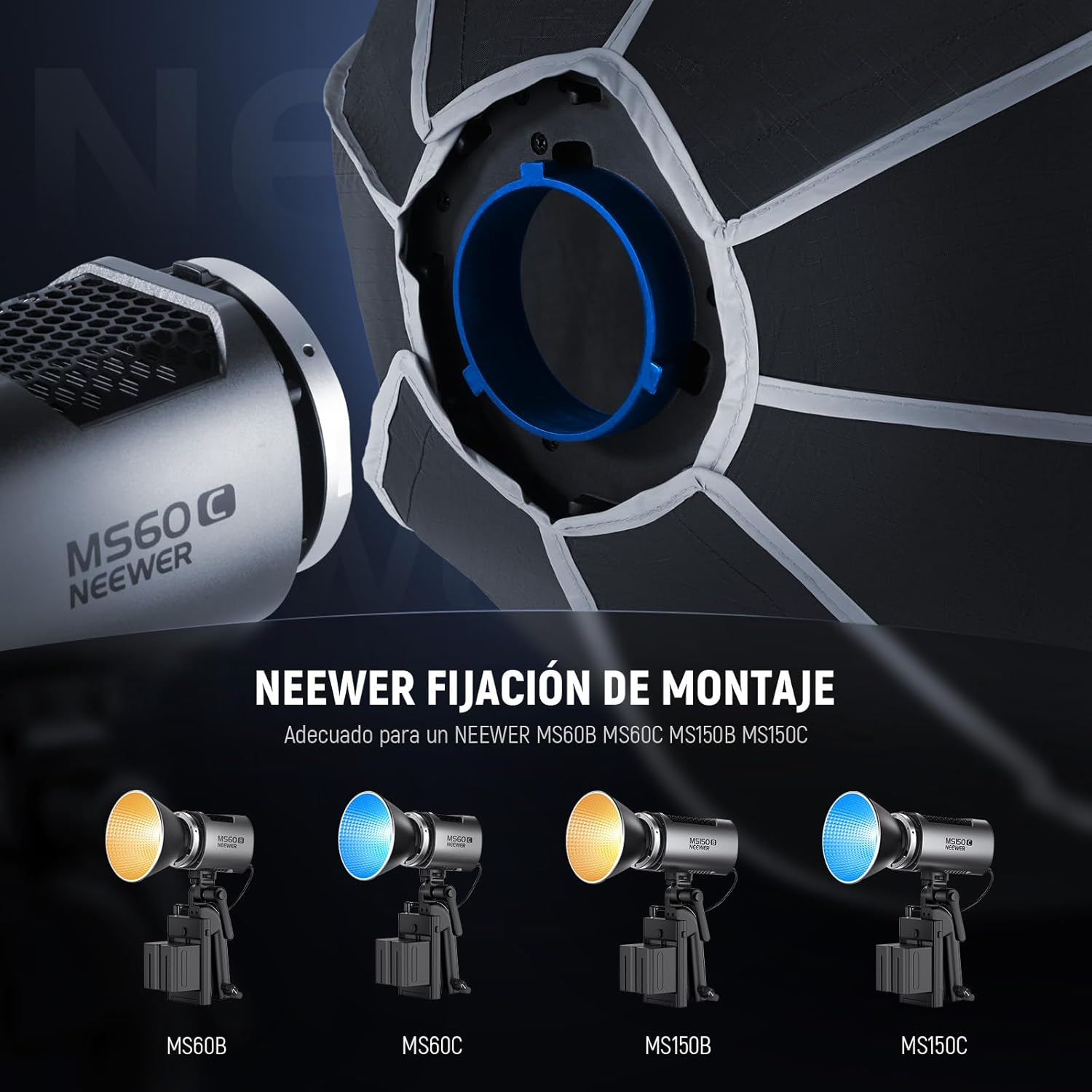 Mini Softbox Neewer Octagonal 50 cms NS4P