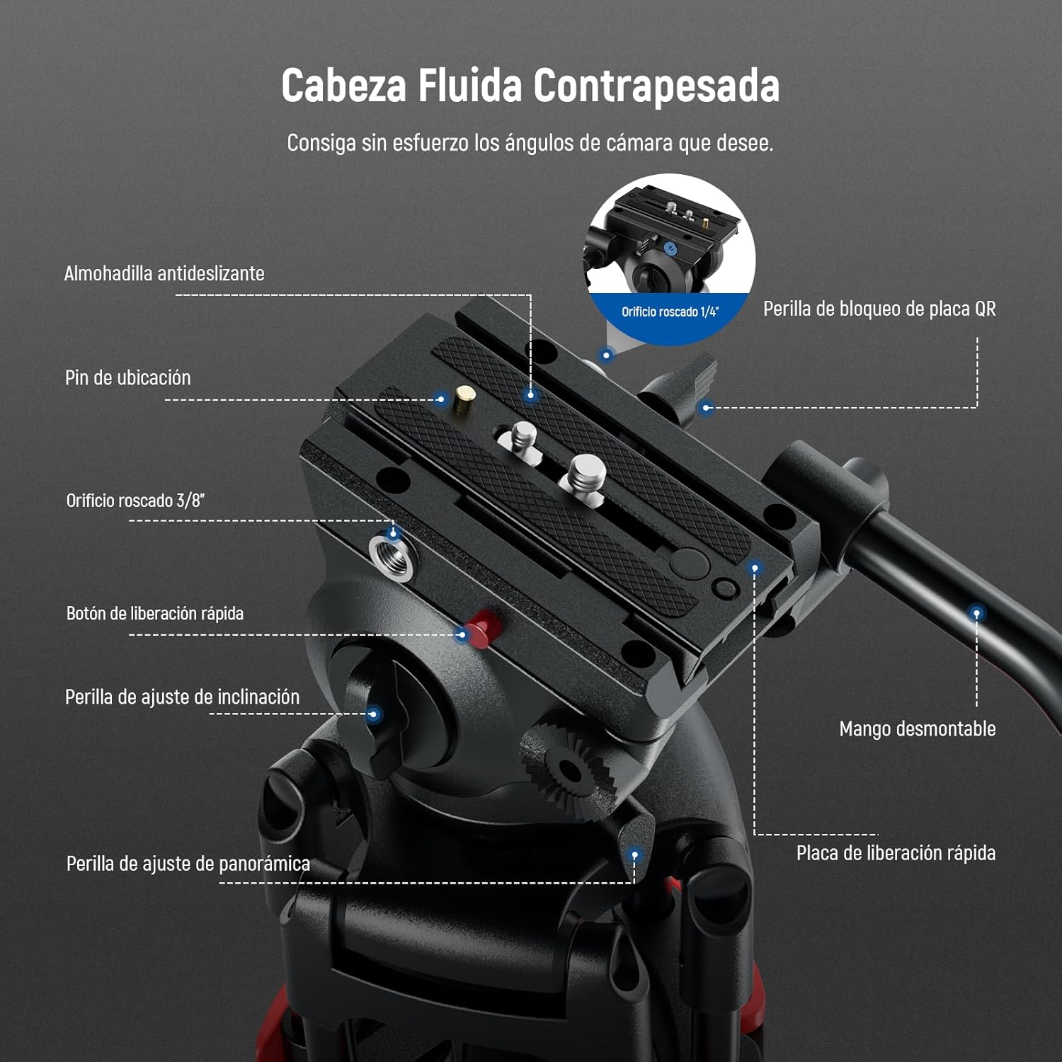 Tripié Neewer Professional TP37 8 Kgs