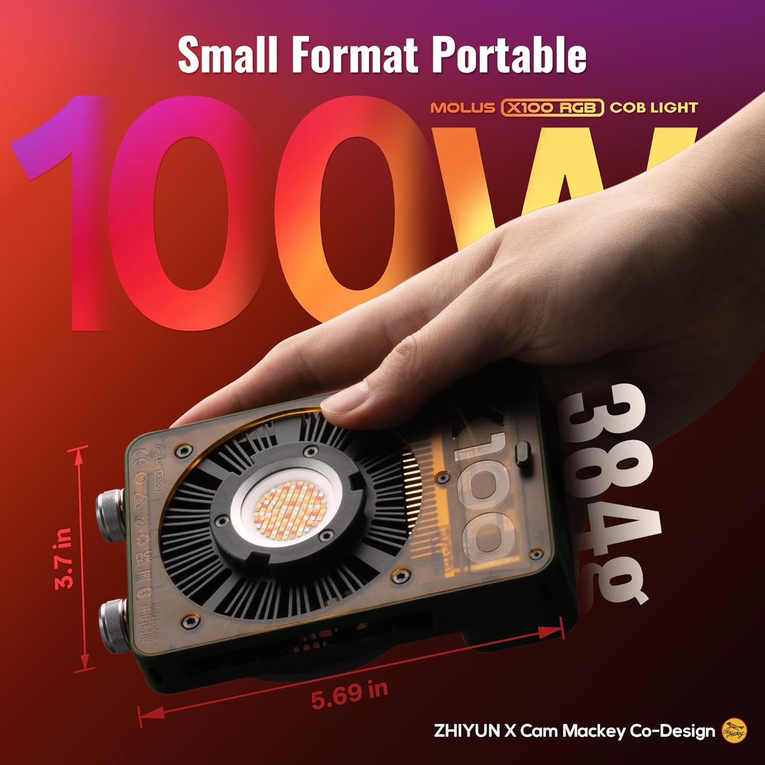 Lámpara Zhiyun Molus X100 RGB PRO