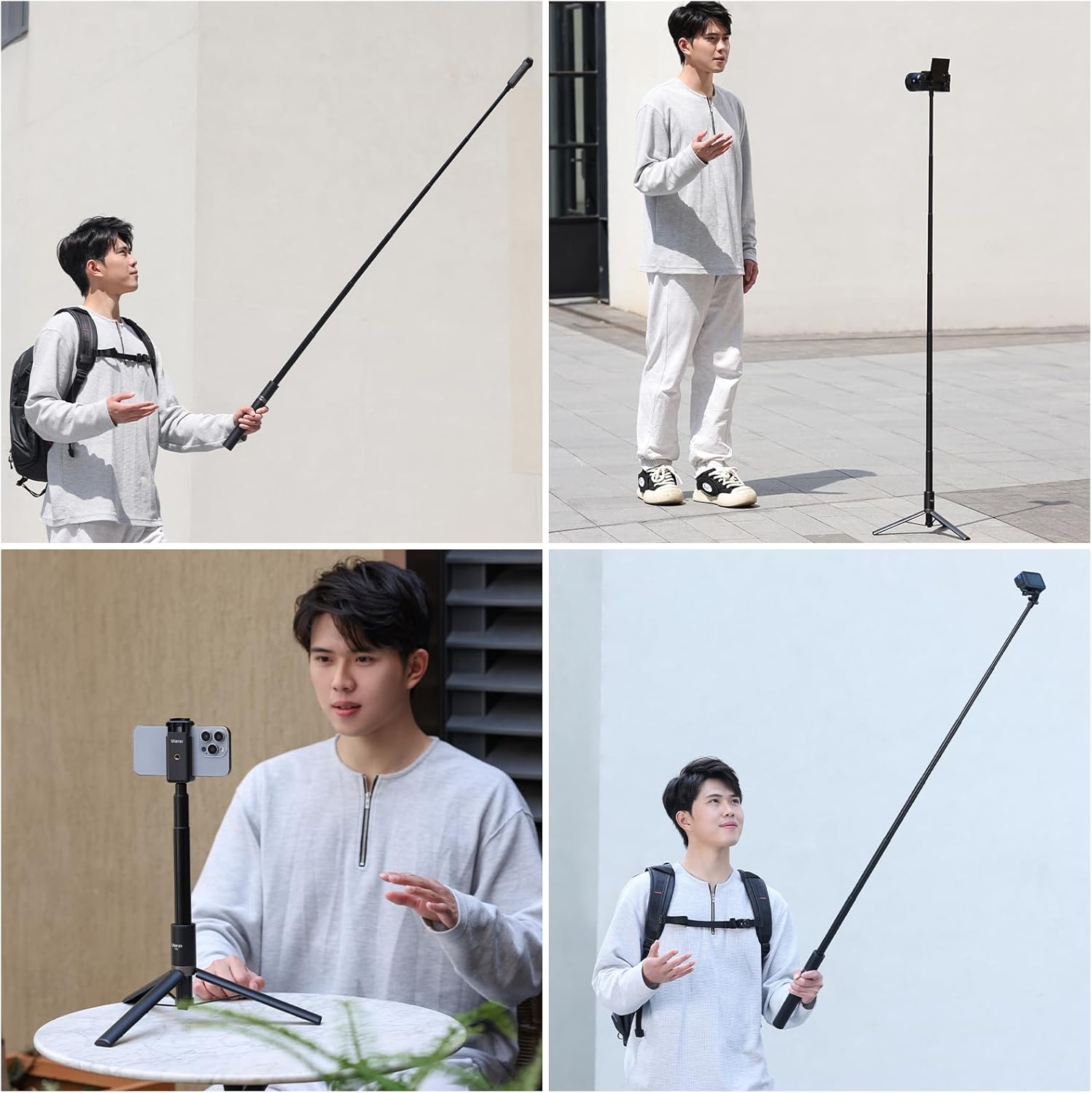 Minitripié y Selfie Stick Ulanzi TT52