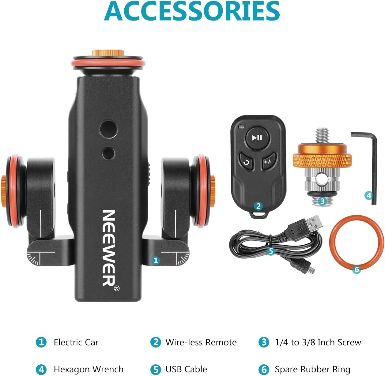 Mini Dolly control remoto para cámara y celular Neewer DL100