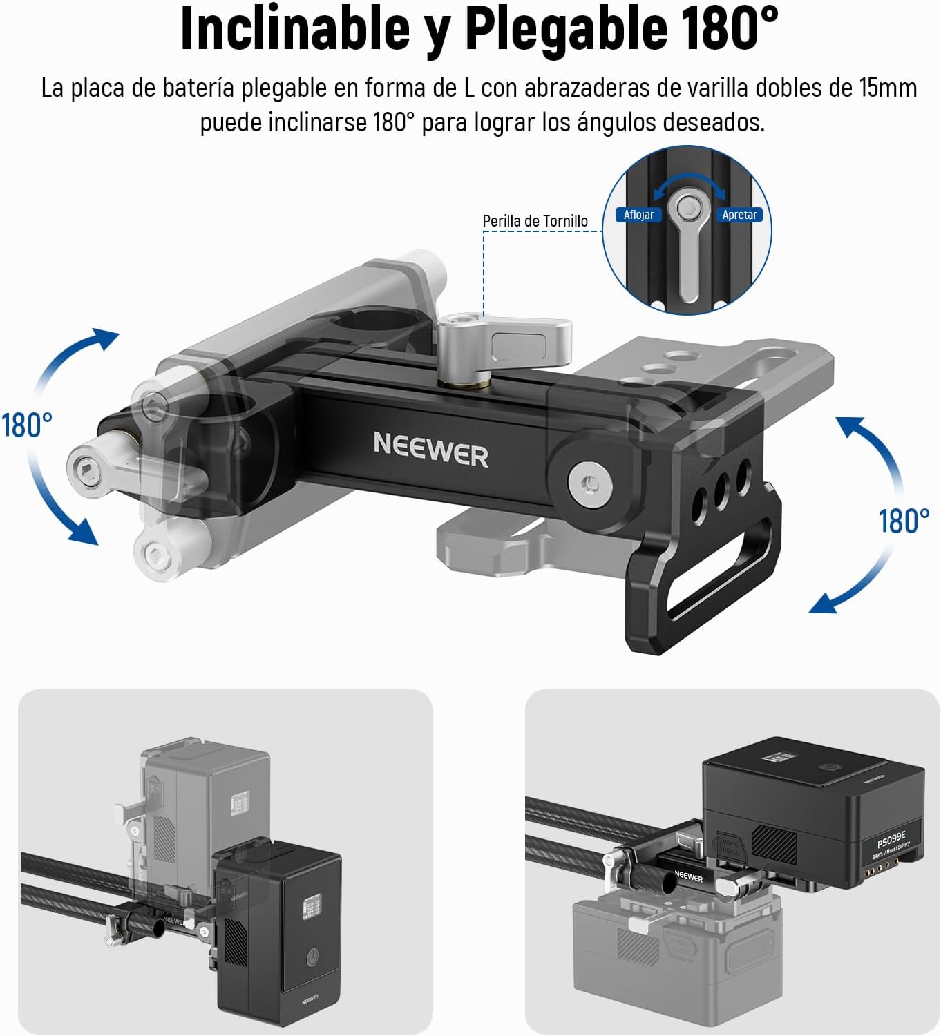 Placa de Montaje para Batería V-Mount Neewer 10102929