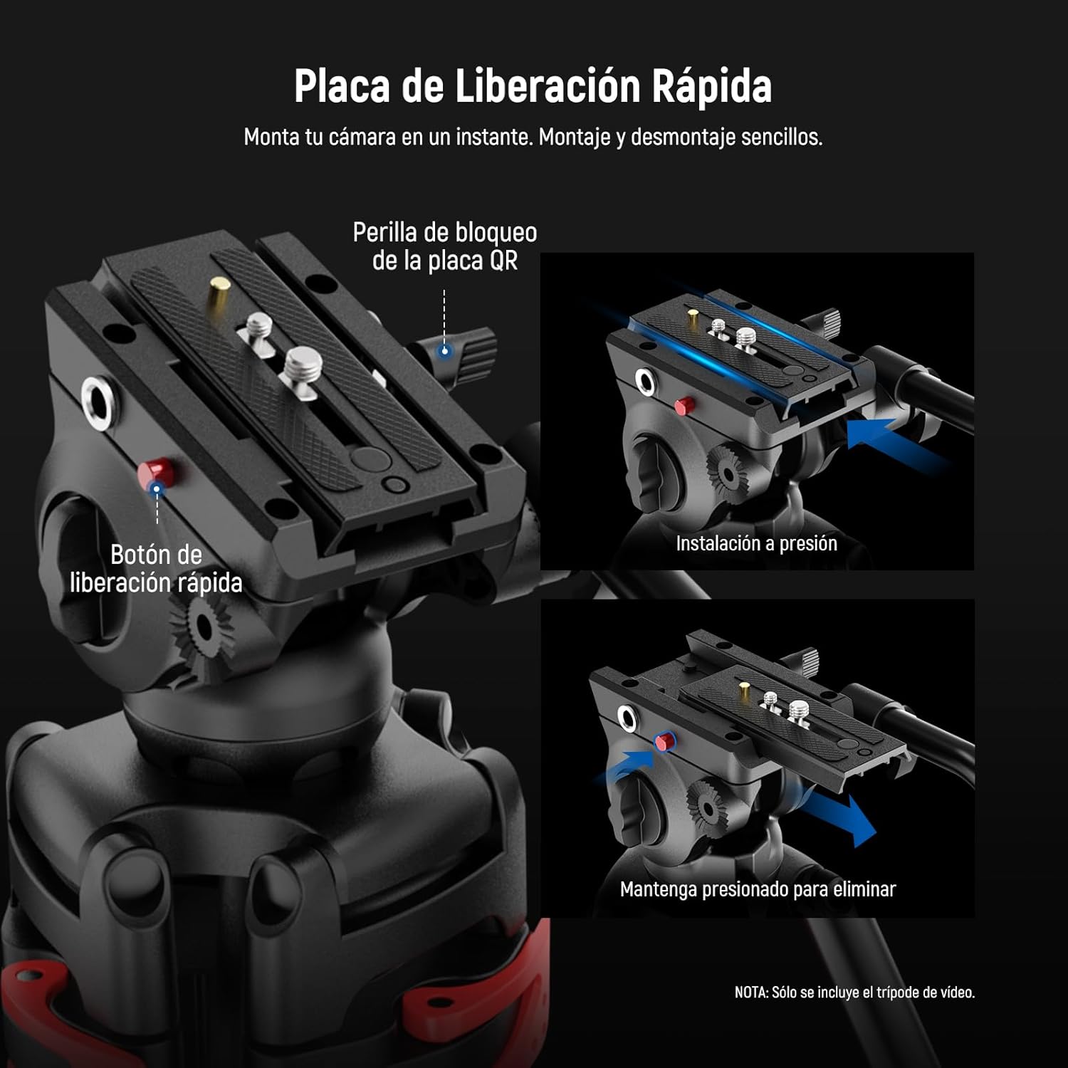 Tripié Neewer Professional TP37 8 Kgs