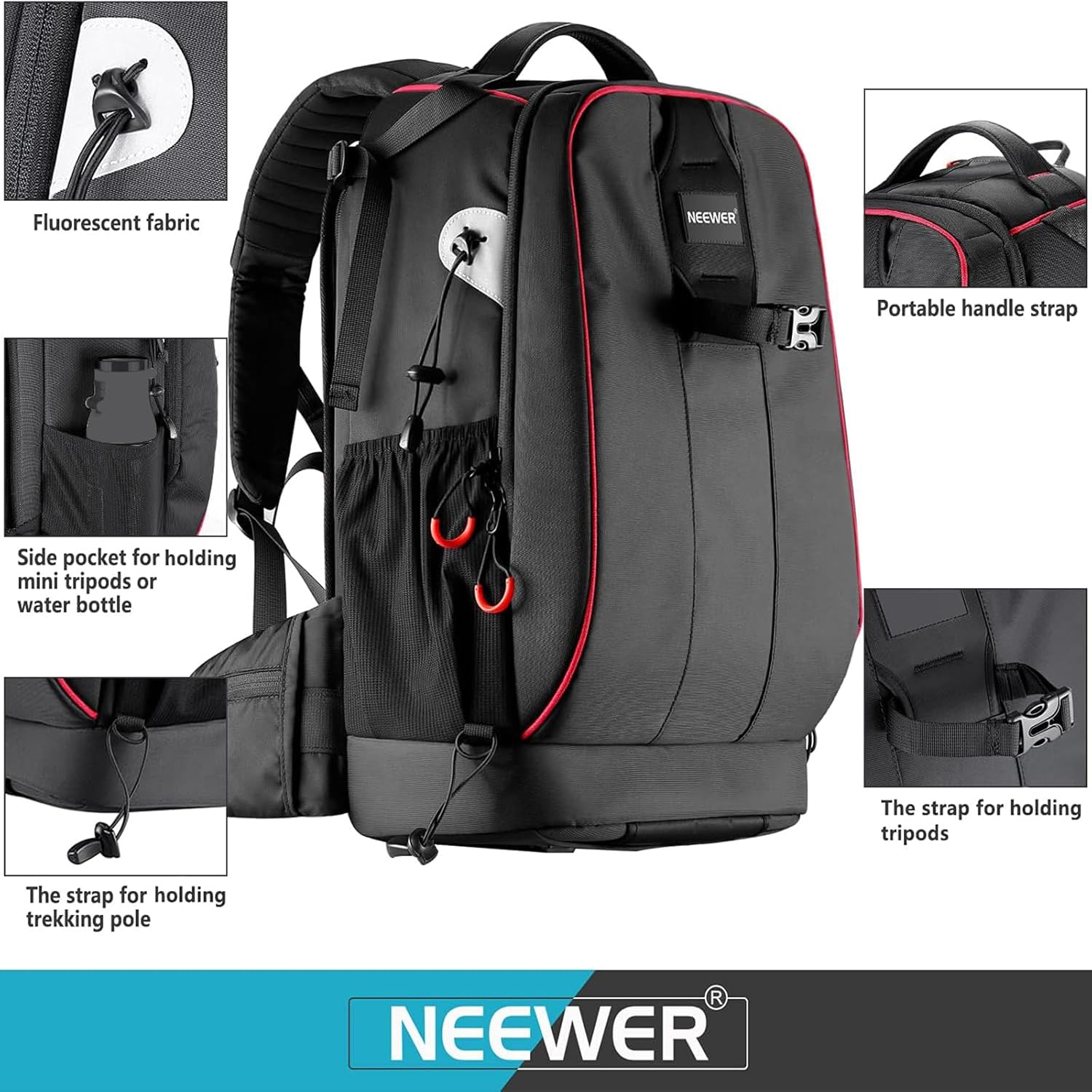 Mochila Neewer 10087473 con cerradura antirobo