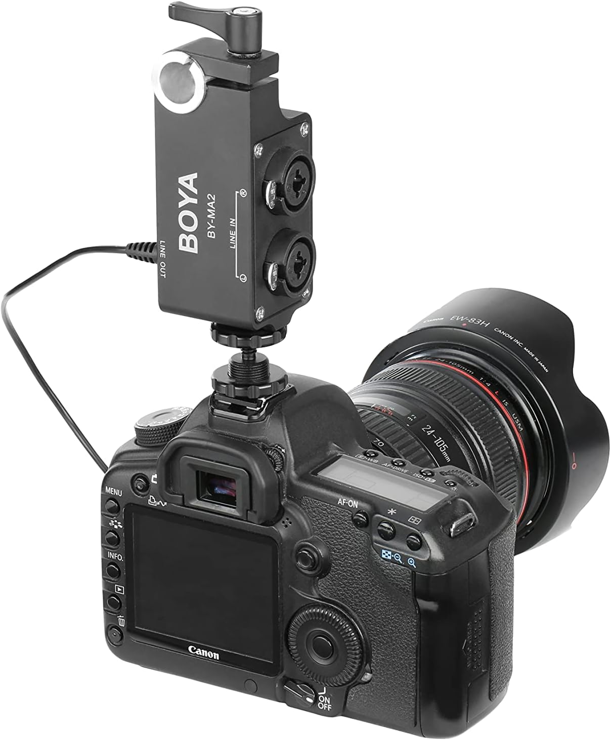 Mixer de Audio Boya BY-MA2