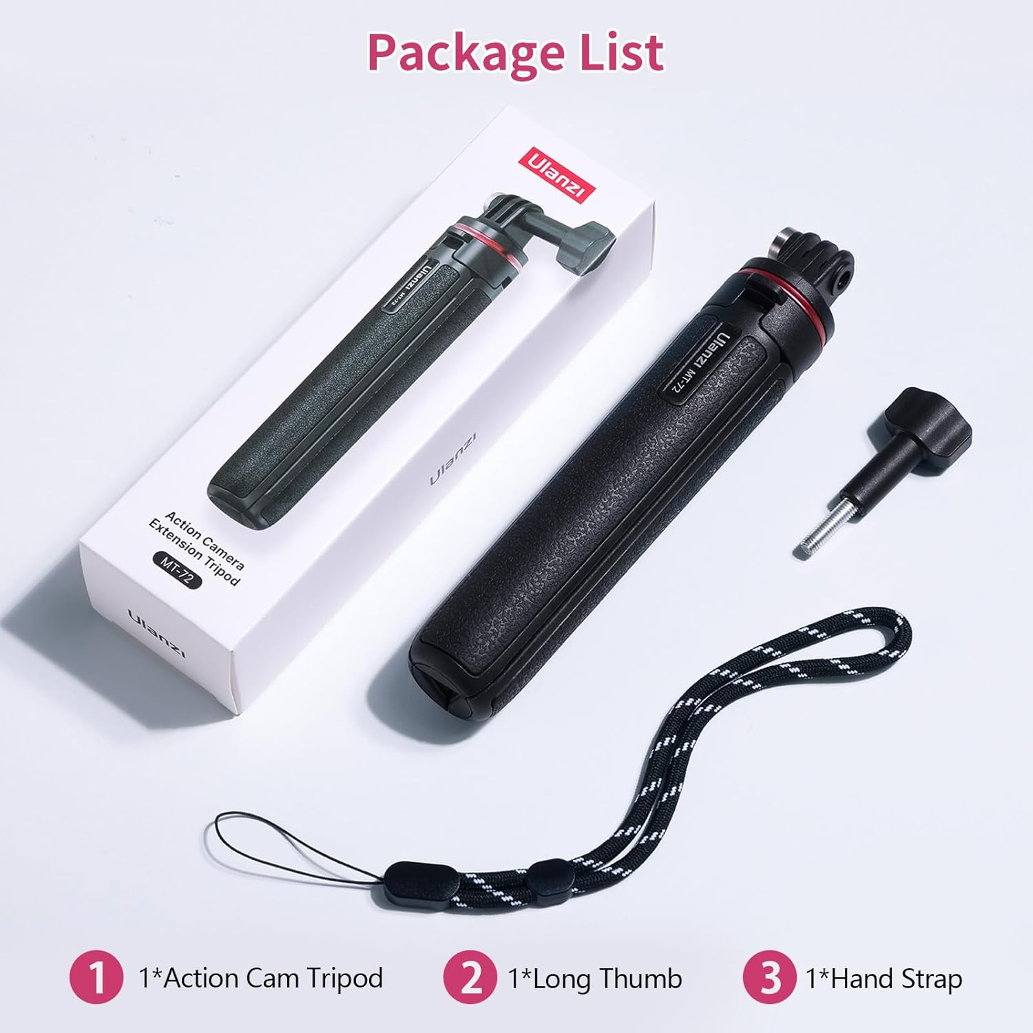 Minitripié y Selfie Stick Ulanzi MT-72 para GoPro