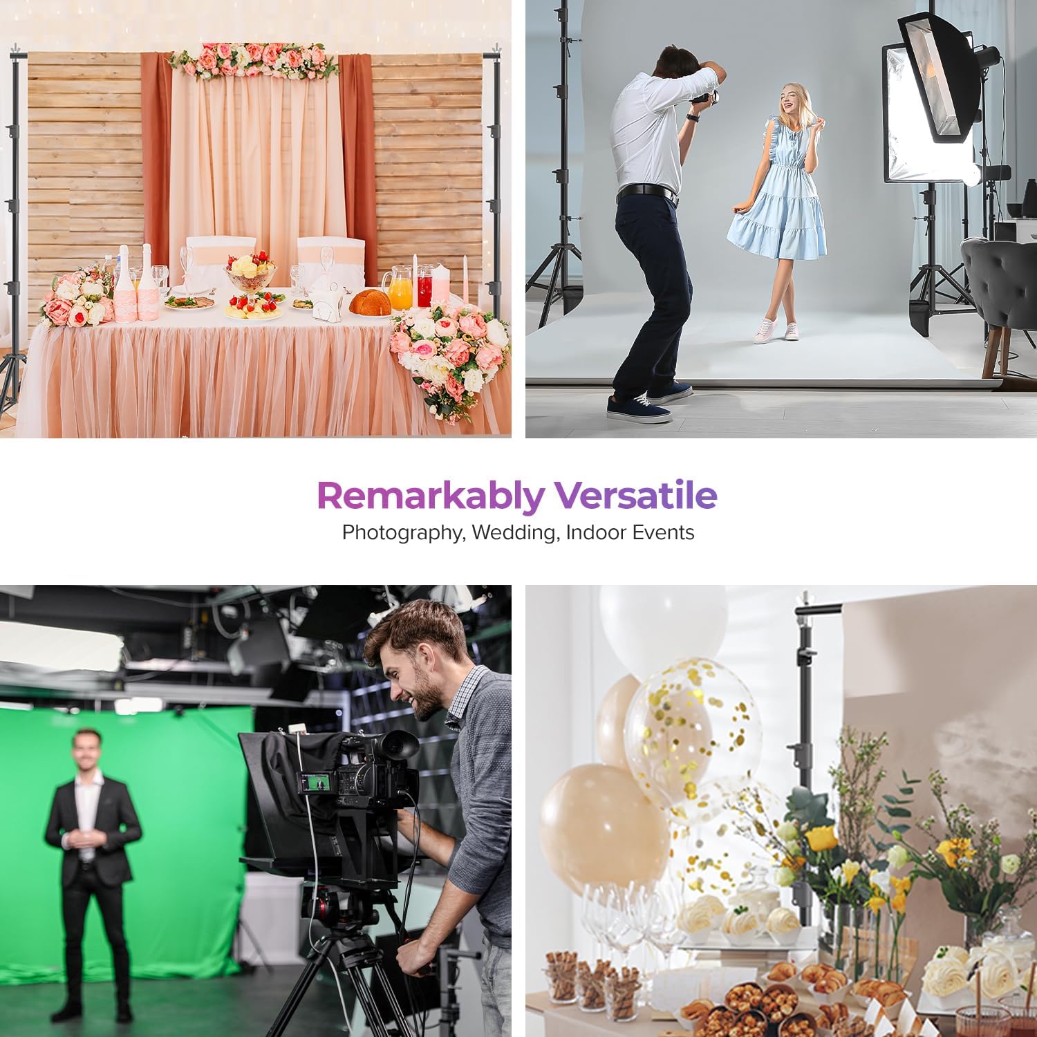 Portafondos Limo Studio Heavy Duty Negro (10x10 pies)