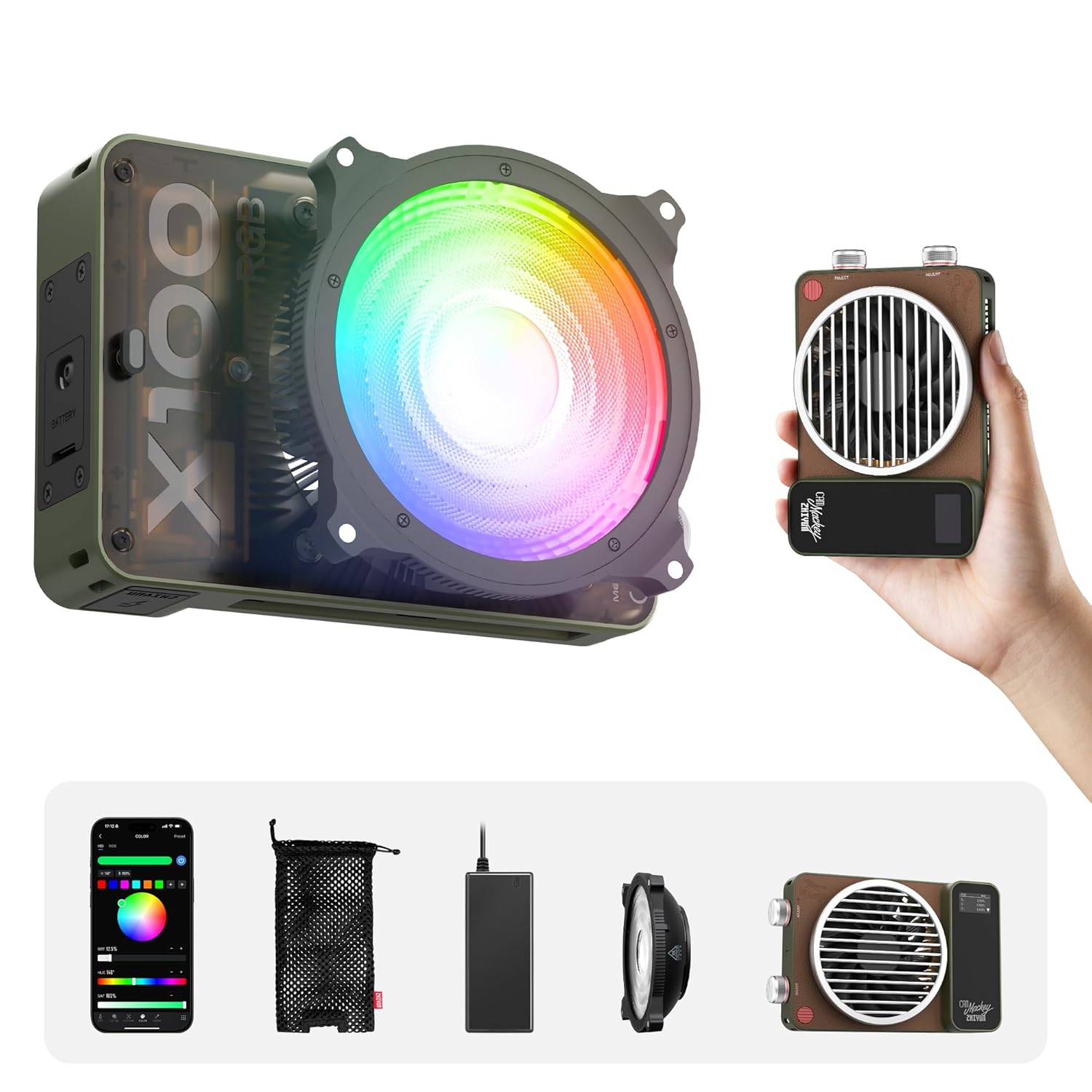Lámpara Zhiyun Molus X100 RGB