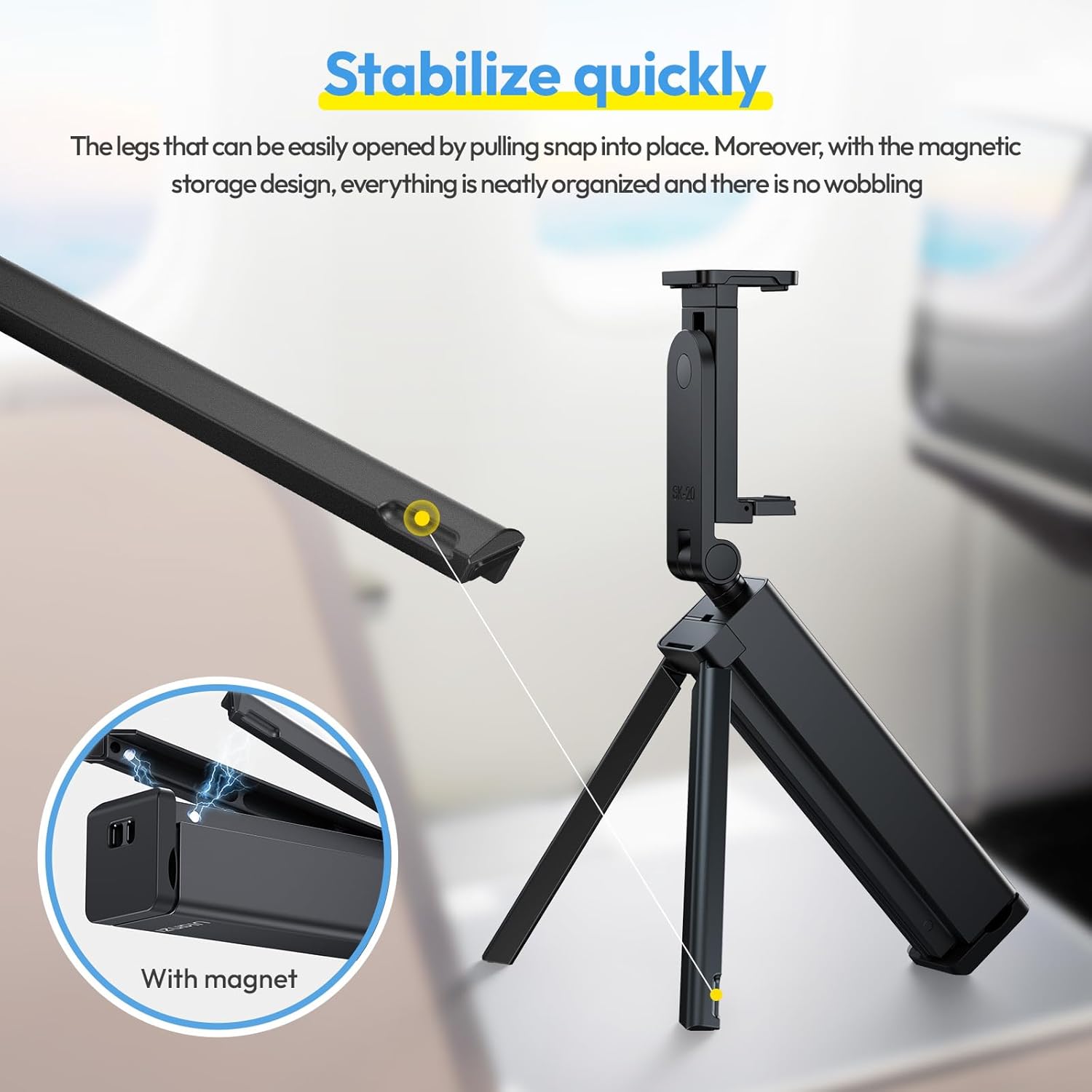 Minitripié y Soporte Celular Ulanzi SK-20