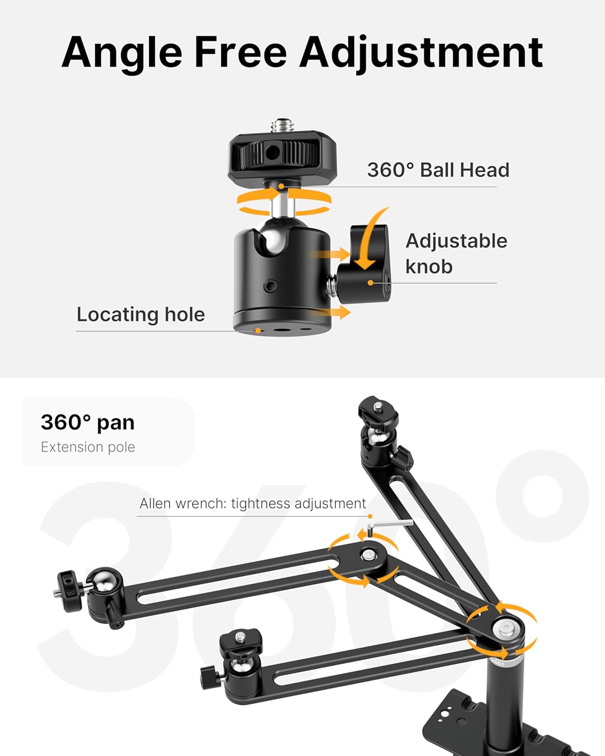 Brazo Triple para Monitor Ulanzi VS01 (T051)