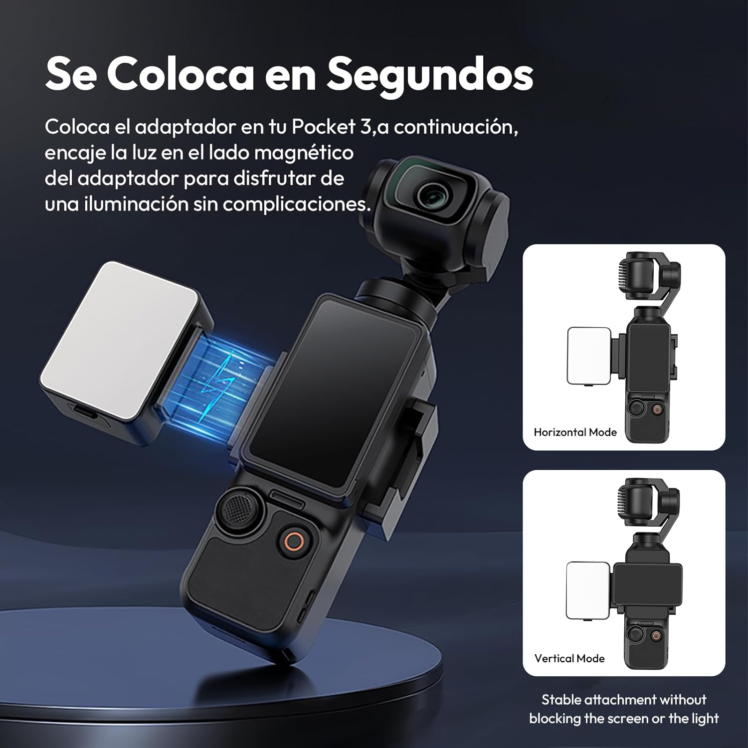 Lámpara Magnética Ulanzi LM001 para Osmo Mobile 3