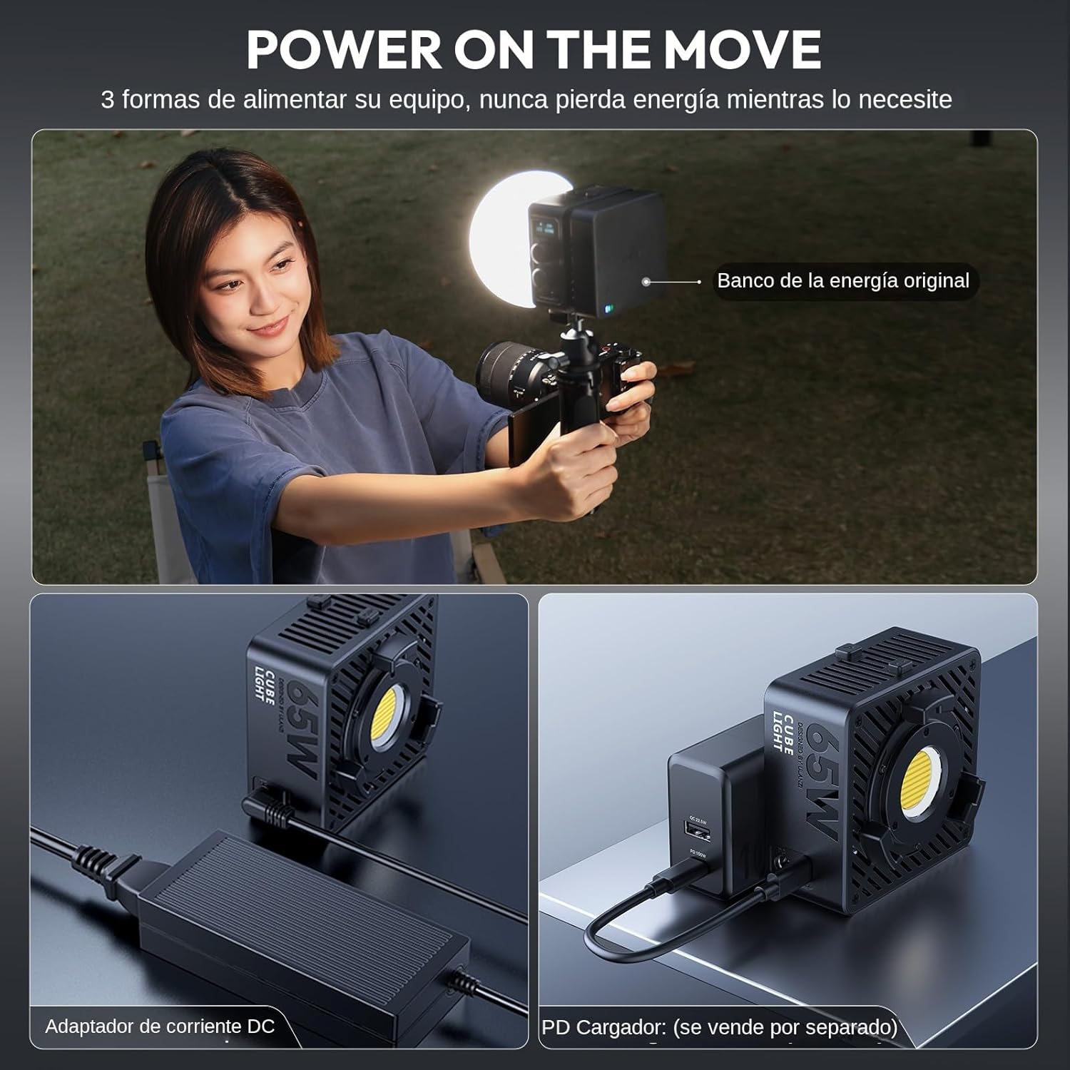 Lámpara Ulanzi EC65 65W COB Ligth Set