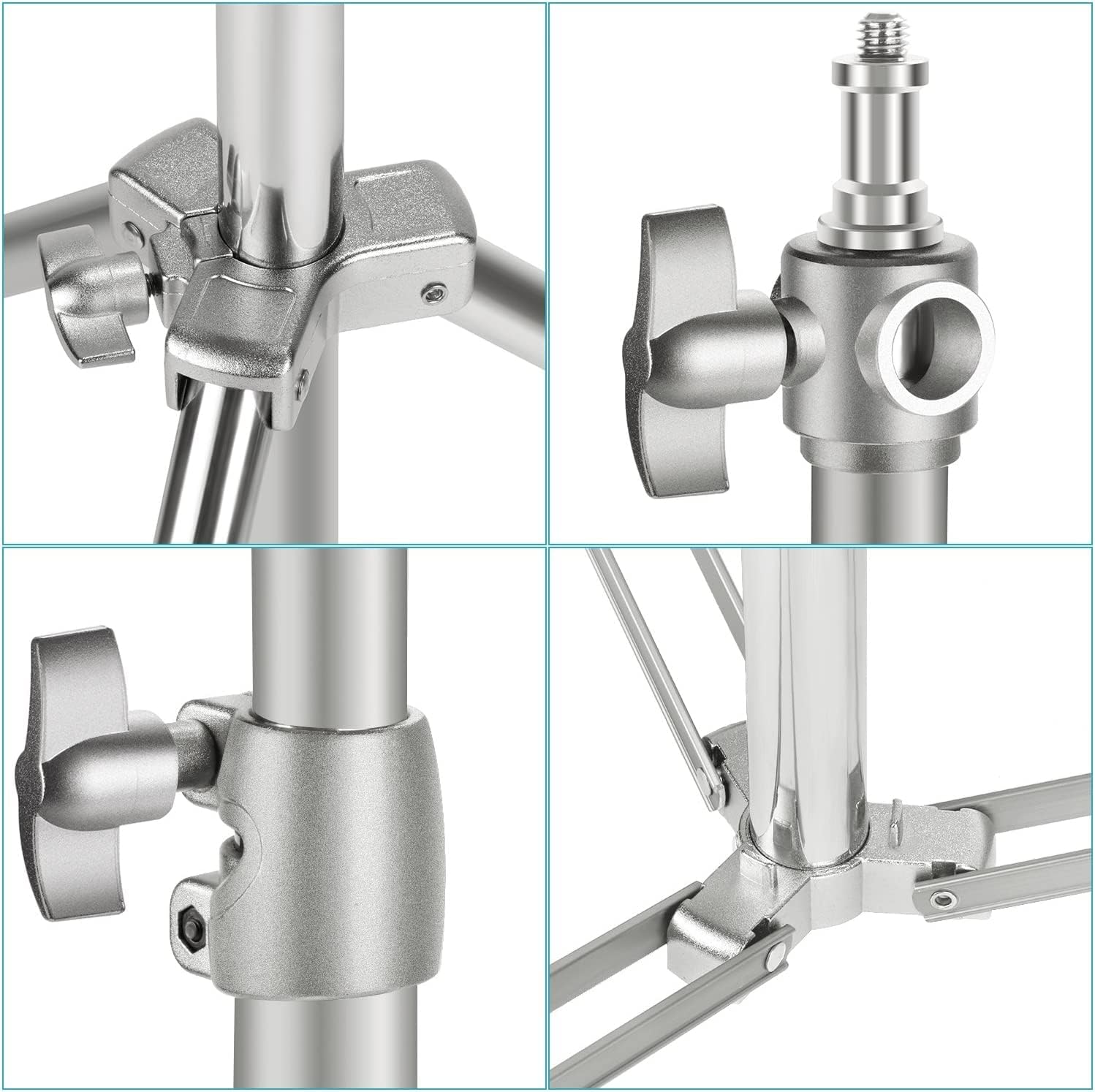 Pedestal para Lámpara Neewer de 2.60 mts Plateado