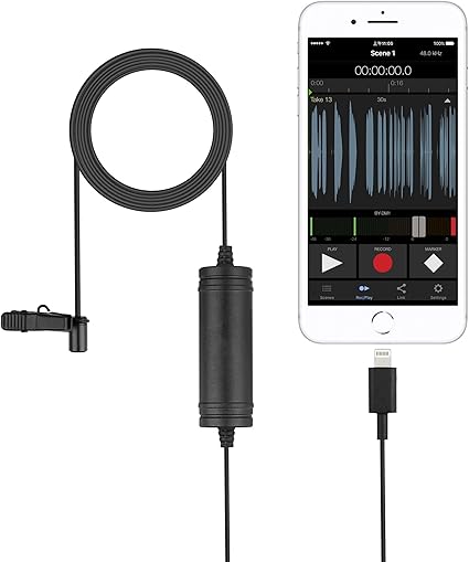 Micrófono Lavalier Vidpro XM-LT para iphone, ipad etc