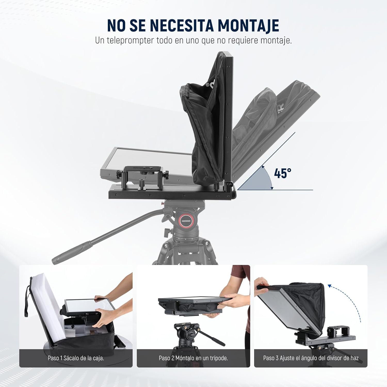 Teleprompter Neewer X16B con Control Remoto RT-110 y App