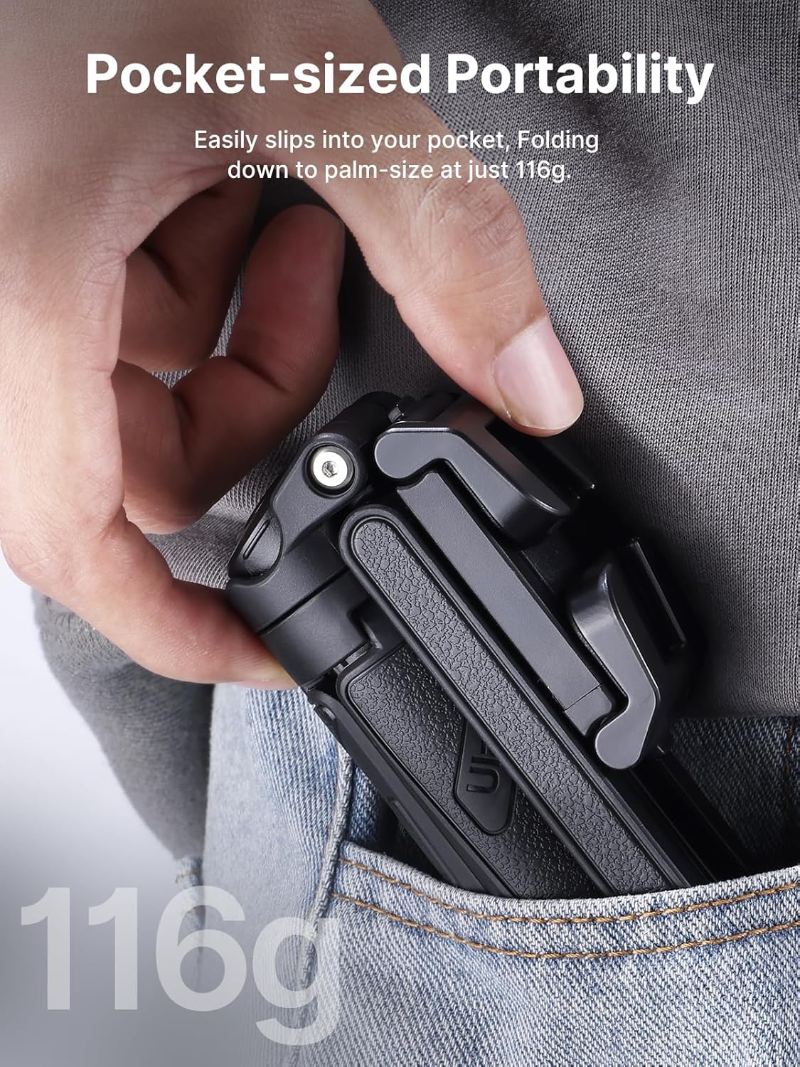 Minitripié y Selfie Stick Ulanzi JJ02 con Disparador