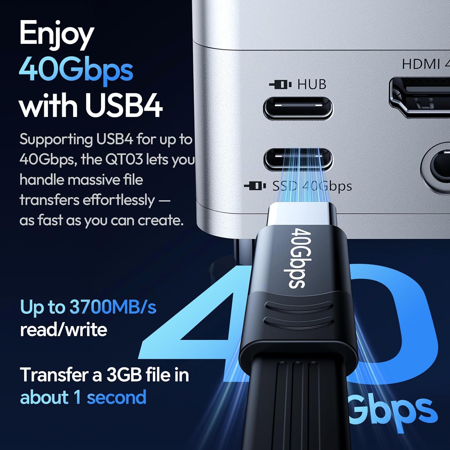 Estación de Acoplamiento Ulanzi QT03 (A050) con alojamiento SSD