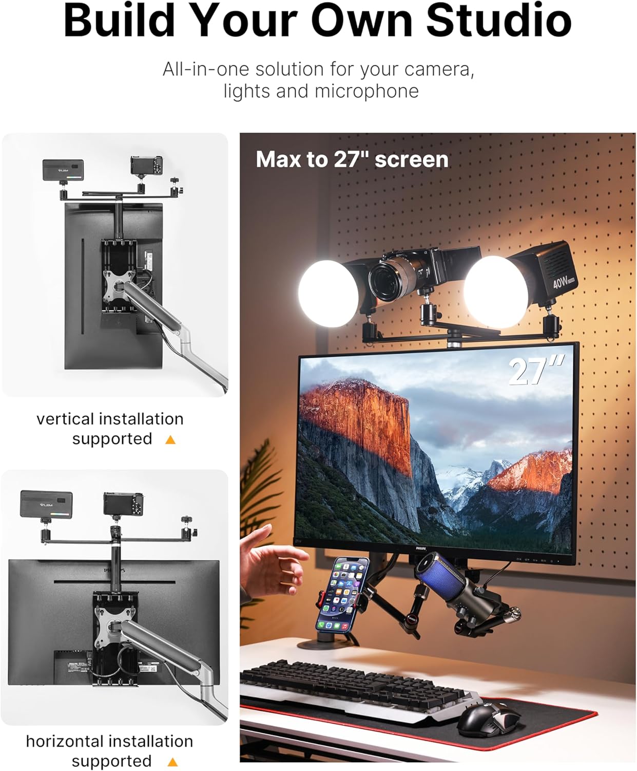 Brazo Triple para Monitor Ulanzi VS01 (T051)