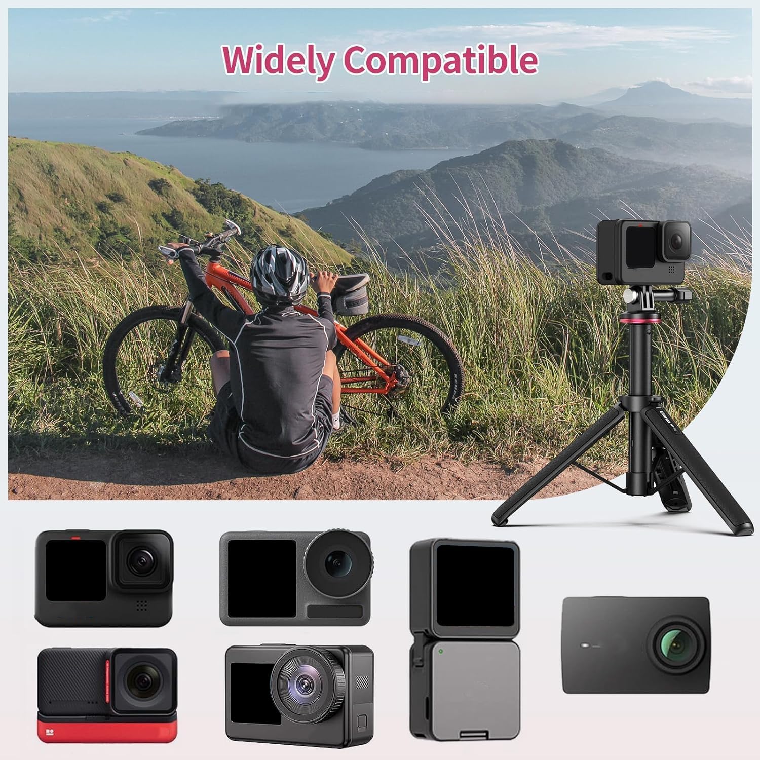 Minitripié y Selfie Stick Ulanzi MT-72 para GoPro