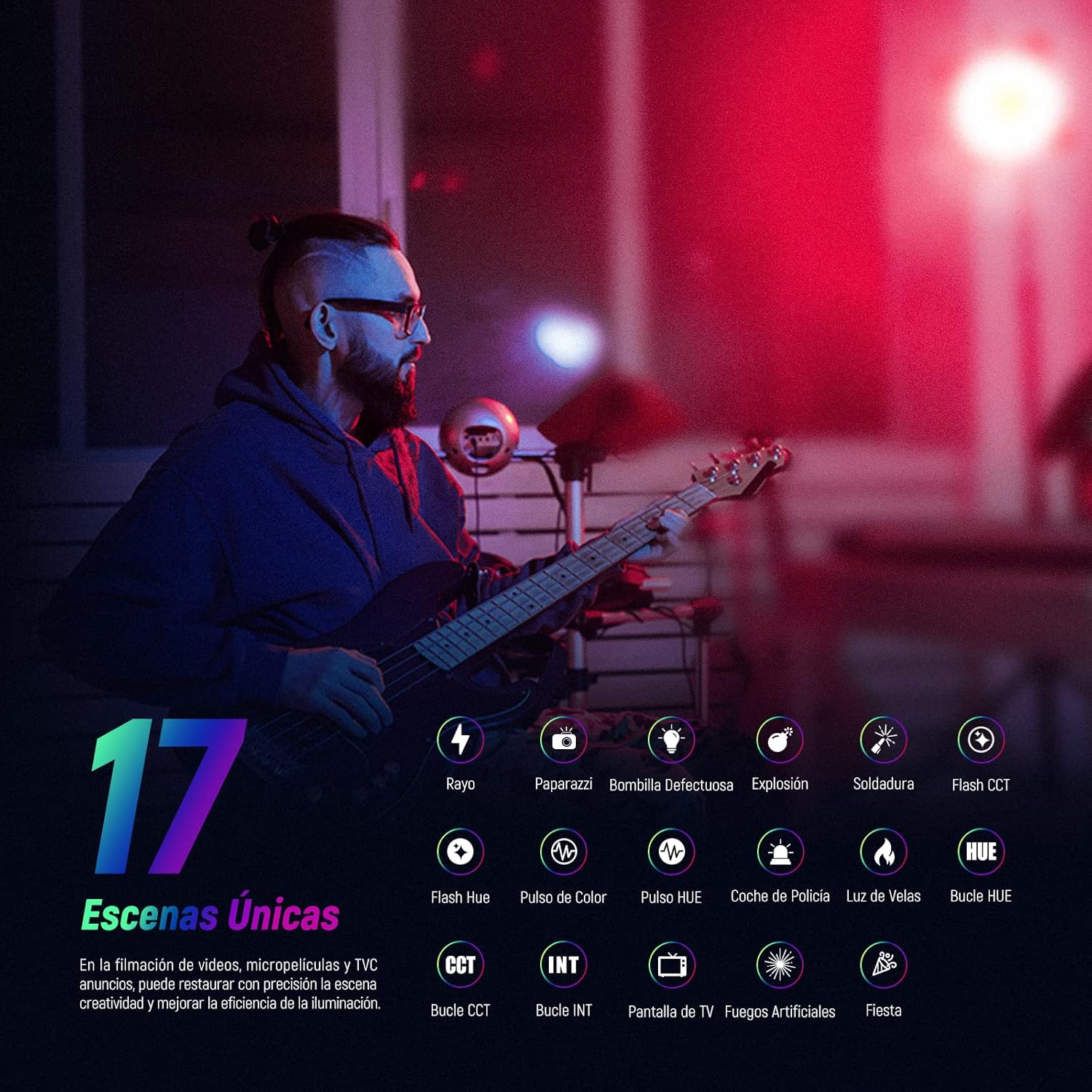 Lámpara Neewer CB60 RGB 70 watts