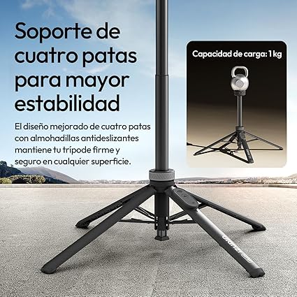 Minitripié y Selfie Stick Ulanzi MT-85 Torch Magnetic Edition (Black)