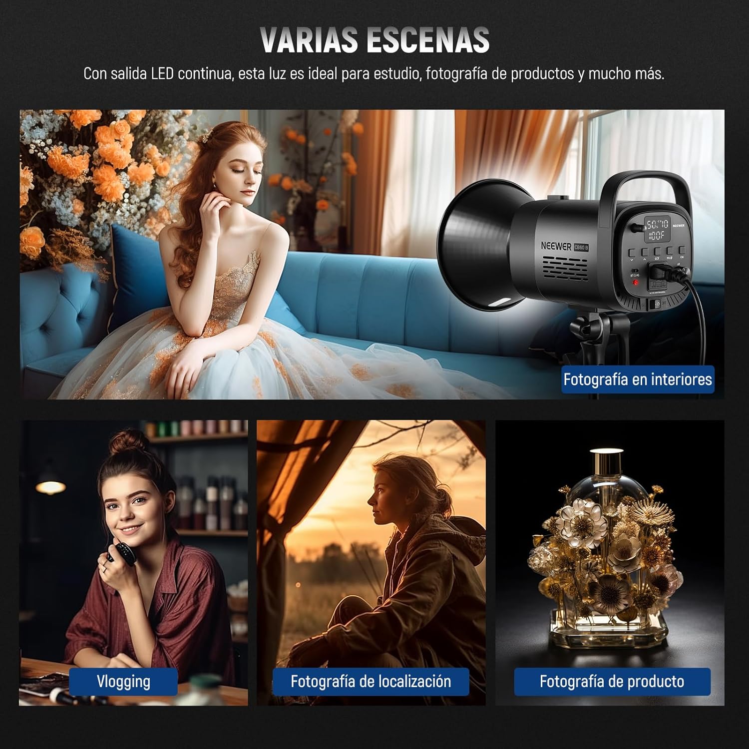 Lámpara Neewer CB60 70 watts