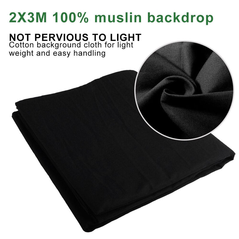 Fondo de Tela Negro FaithWinning 3 x 3.6m 170gr