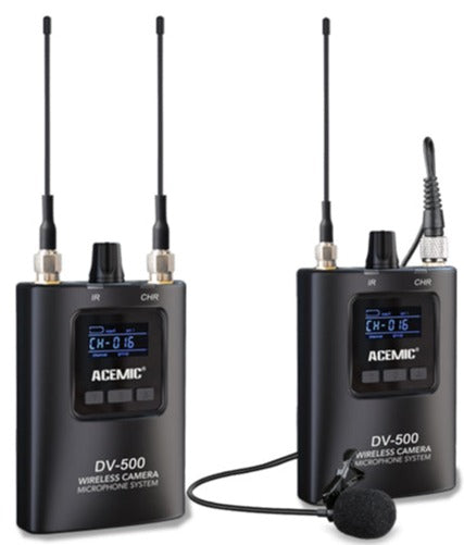 Kit Dual Lavalier Inalámbrico Acemic DV-500