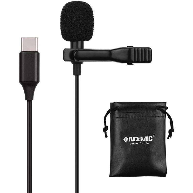 Micrófono Lavalier Acemic Lav.Mic M1-B USB Type-C
