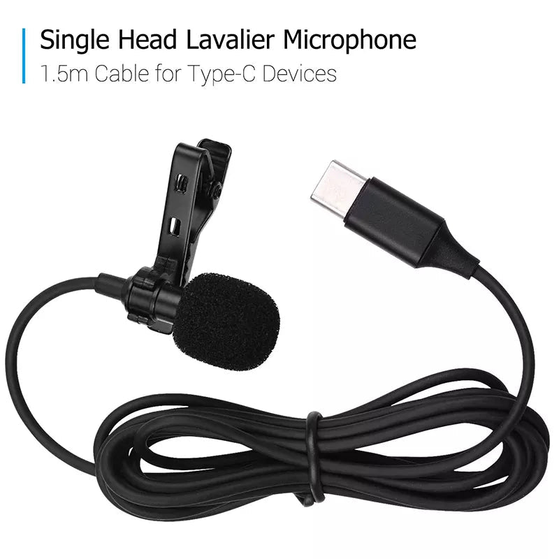 Micrófono Lavalier Acemic Lav.Mic M1-B USB Type-C