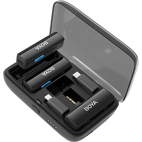 Microfono inalámbrico Dual BoyaLink para Dispositivos iOS, Smartphones y Camaras (2,4 GHz)