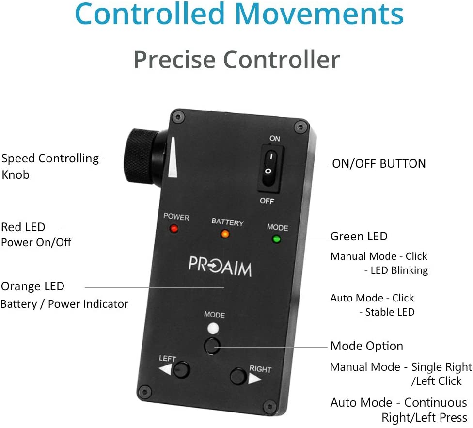 Barra Deslizadora ProAim de 1m con Sistema Motion (P-L3-SL-MC)