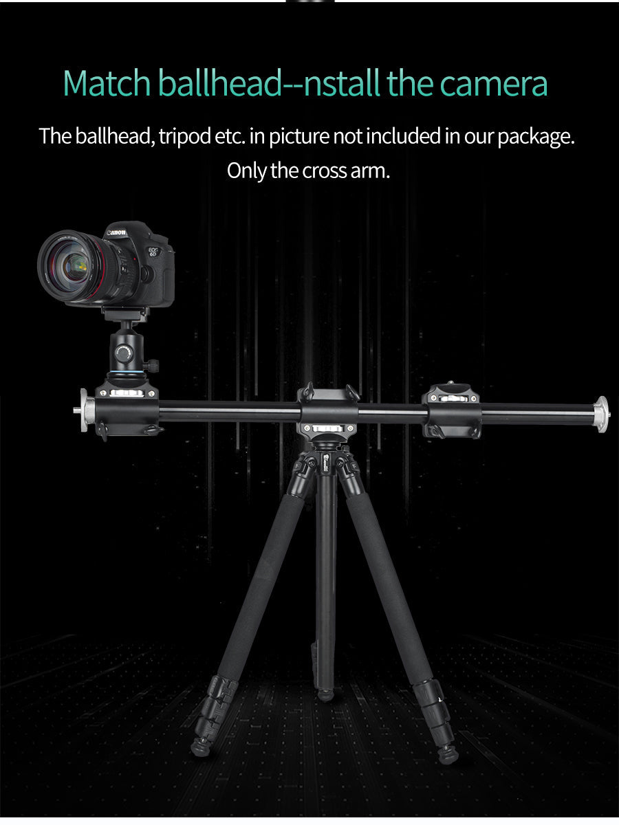 Barra Transversal con 4 Cabezas para Tripié