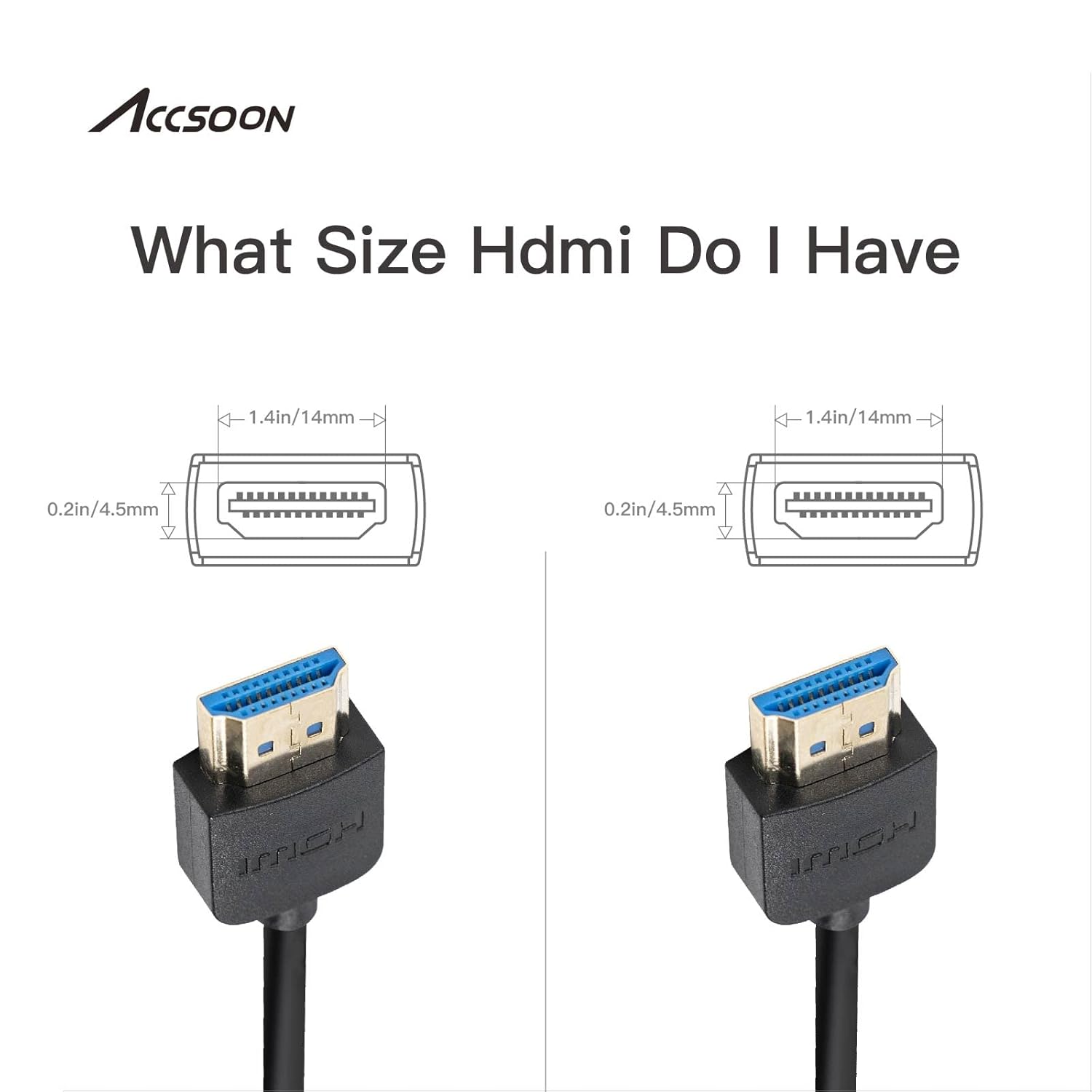 Cable Accsoon HDM a HDMI 50 cms Alta velocidad AXC18 (XC-HD-P4)