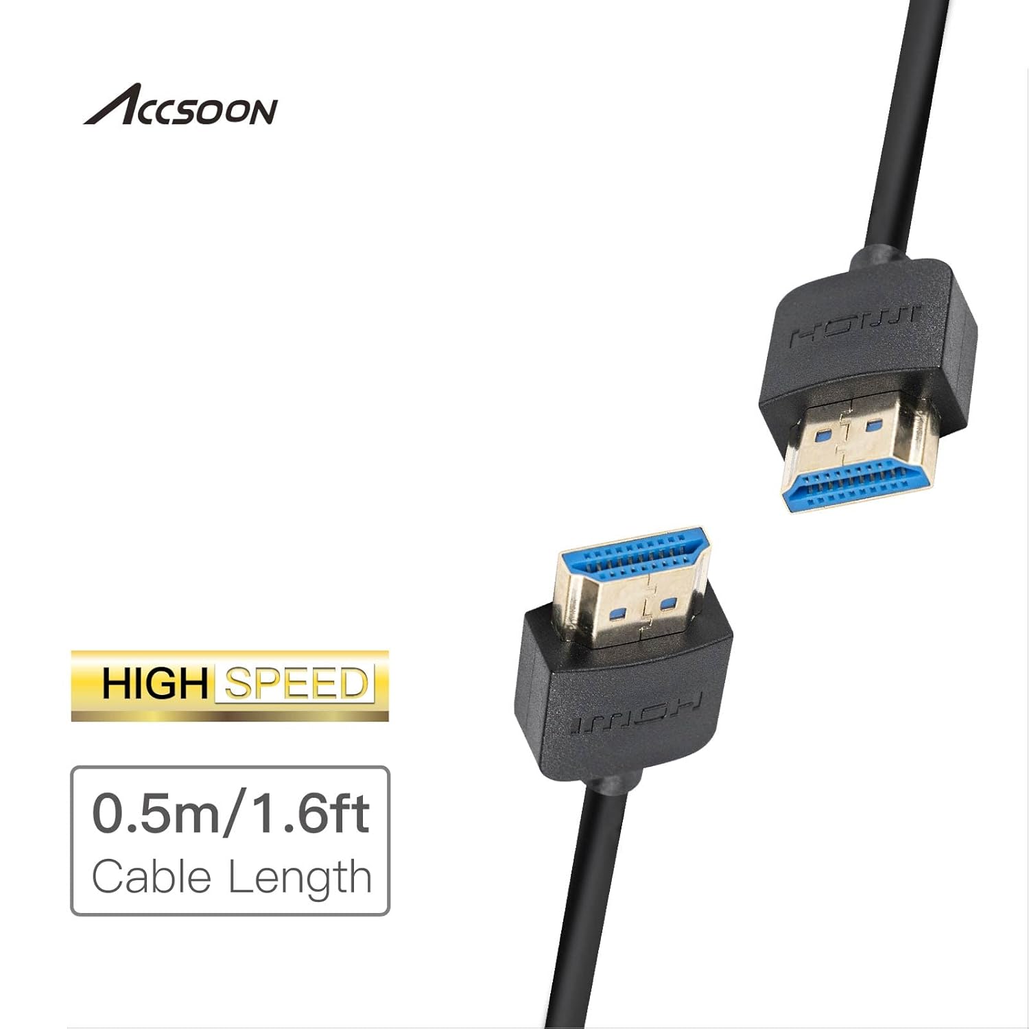 Cable Accsoon HDM a HDMI 50 cms Alta velocidad AXC18 (XC-HD-P4)