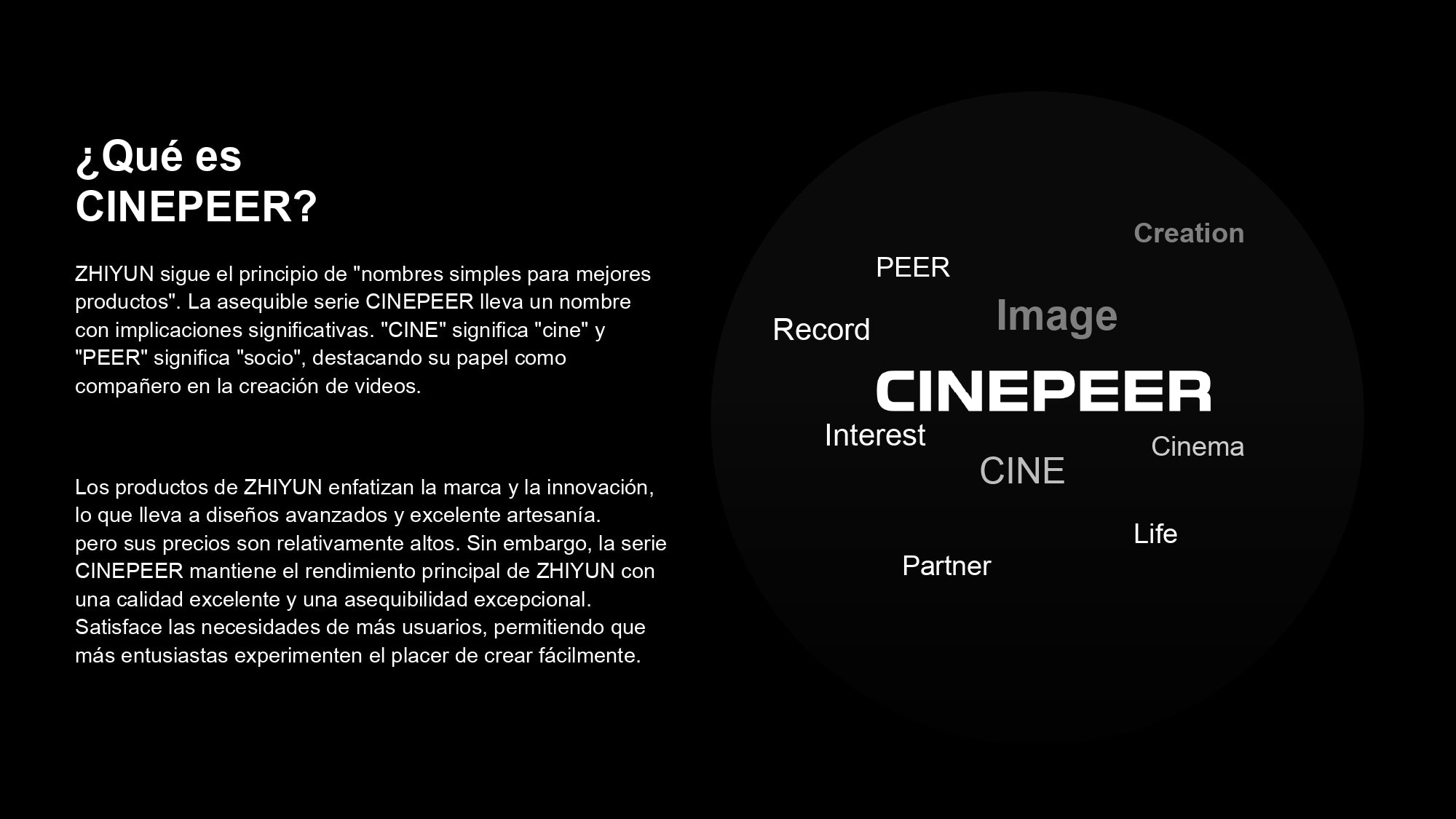 Estabilizador Zhiyun Cinepeer Crane 4E