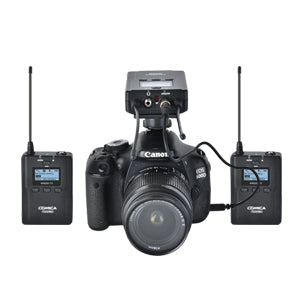 Kit Dual Lavalier inalámbrico Comica CVM-WM200(A)