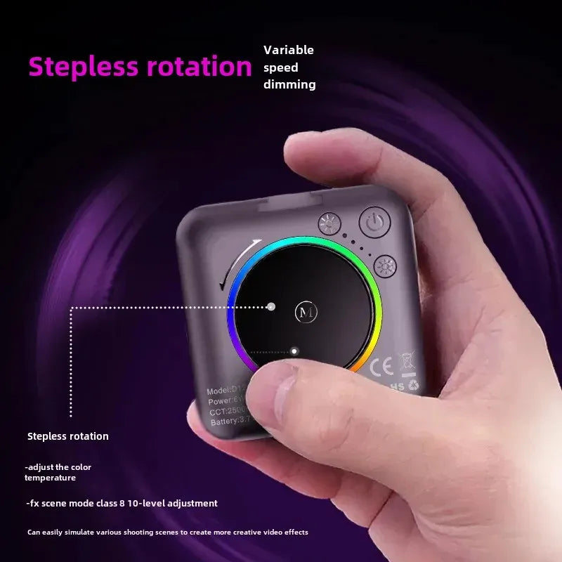 Lámpara Led Recargable RGB D12S