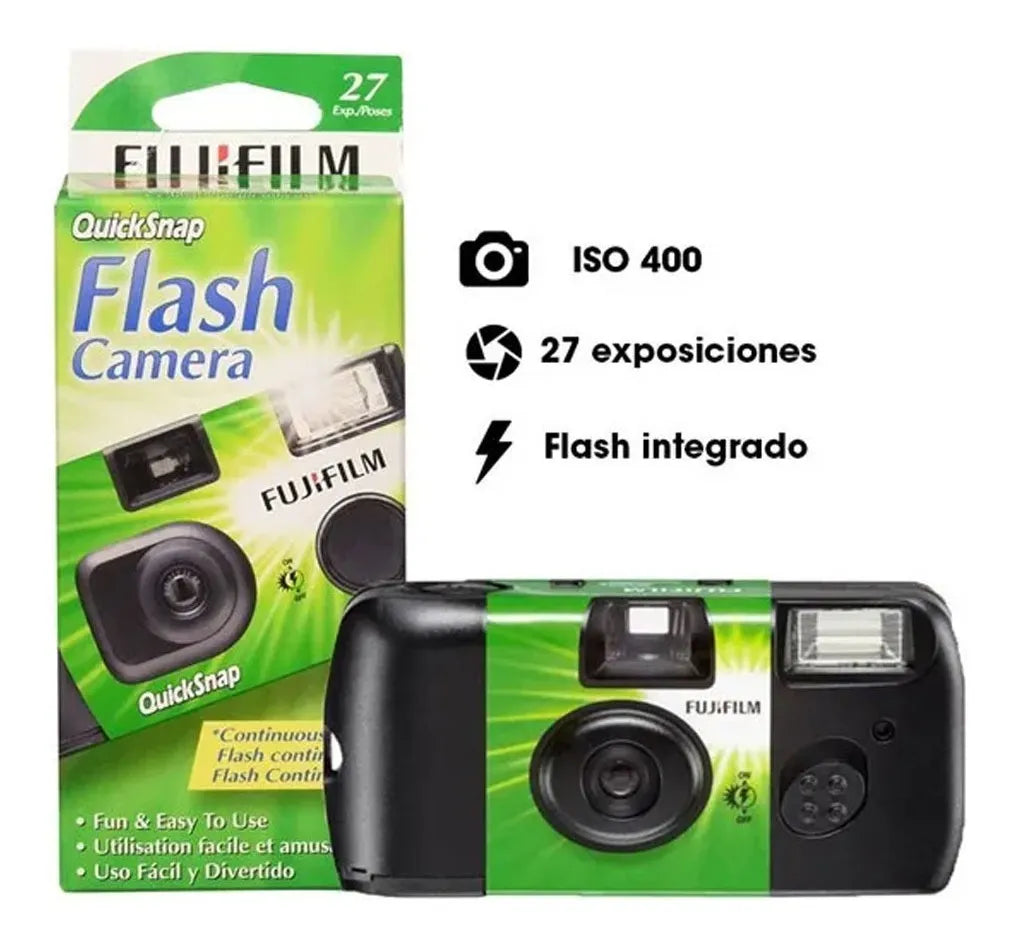 CAMARA FUJI DESECHABLE QUICKSNAP 27 EXP. C/FLASH