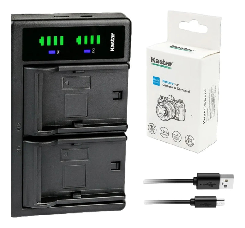 Kit cargador y 2 baterías Kastar NP-FW50