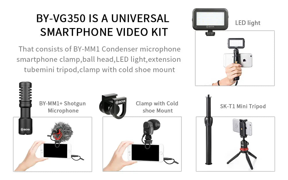 Boya BY-VG350 Ultimate Smartphone Video Kit