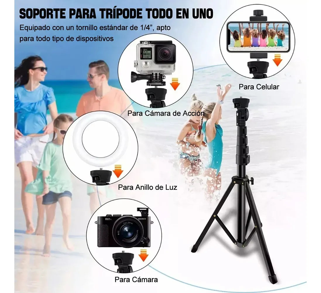 Tripié para Celular con control remoto PLE027243 1.70cm